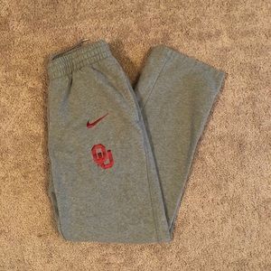 NIKE MENS/ WOMENS OKLAHOMA SOONER SWEATPANTS